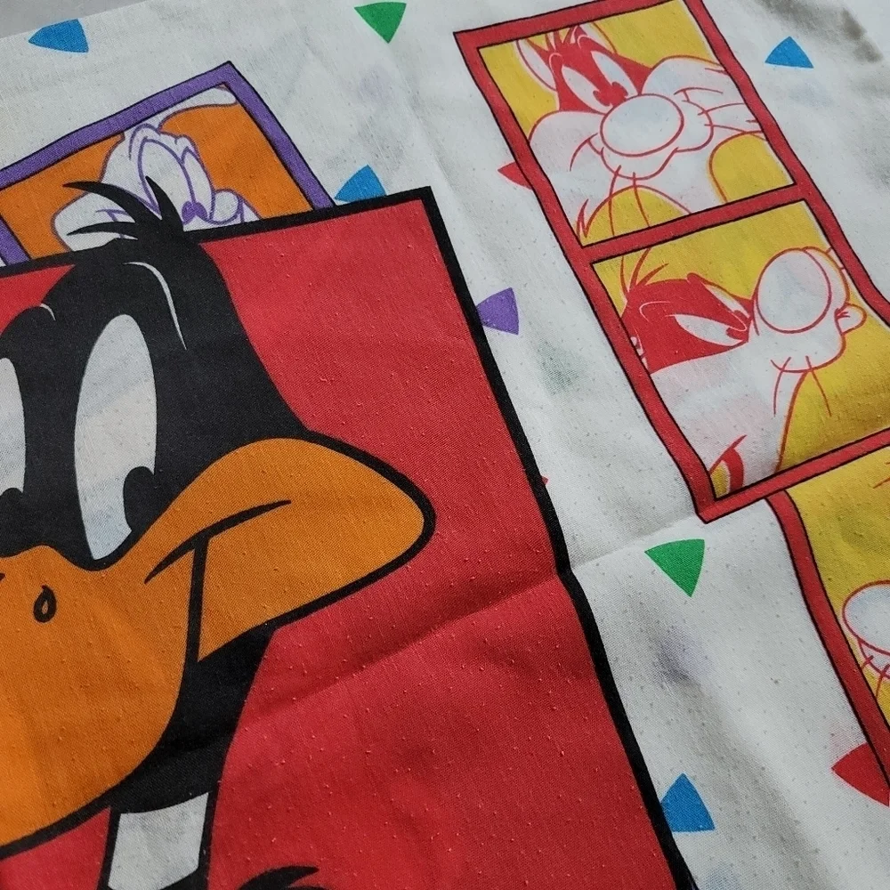 VTG Bibb Company 1993 Warner Bros. Looney Tunes Daffy Duck Bugs Bunny Pillowcase